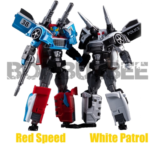 【Sold Out】TT HongLi HF01 Red Speed Smokescreen &amp; White Patrol Prowl 2 in 1 Set