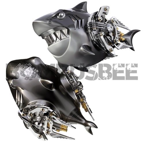 【In Stock】Zero Plain Mechanical Ocean Cute Series Shark SS-01S Silver/SS-01B Black