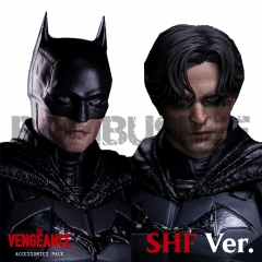 【Sold Out】Muff Toys 1/12 New Batman Pattinson Night Avenger Accessories Pack C: A Robert Pattinson Head Sculpt & Head Sculpt with Mask (SHF ver.)