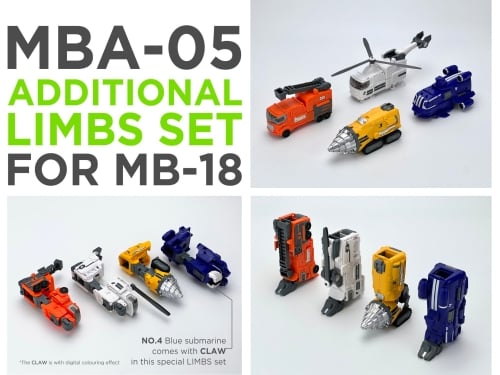 【Pre-order】Fans Hobby FH MBA-05 Additional Limbs Set For MB-18E Commander E Energon Optimus Prime