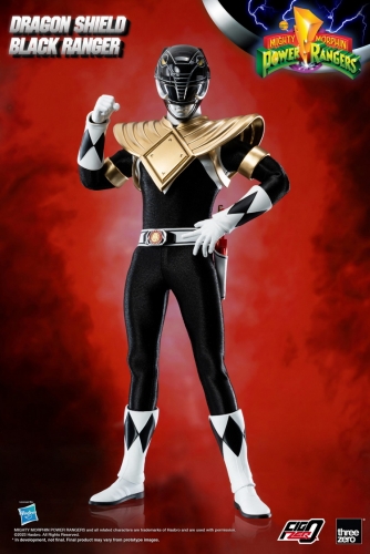 【Pre-order】Threezero 3Z0591 1/6 FigZero Mighty Morphin Power Rangers Dragon Shield Black Ranger