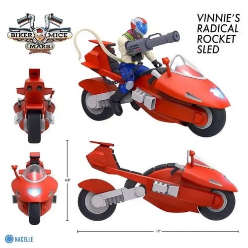 【Pre-order】Nacelle 1/12 Biker Mice from Mars Vinnie's Radical Rocket Sled Motorcycle Red