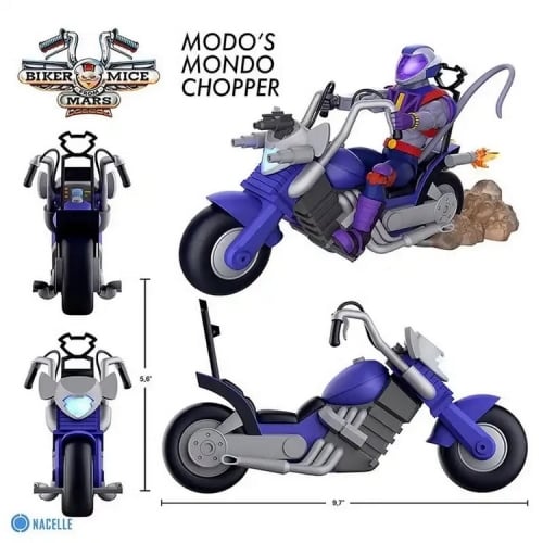 【Pre-order】Nacelle 1/12 Biker Mice from Mars Modo's Mondo Chopper Motorcycle Blue