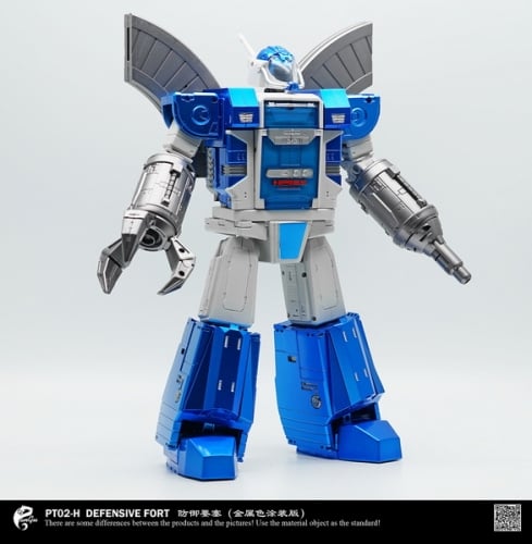 【Pre-order】Pangu Toys PT-02H Mighty Miracle God Defensive Fort Metallic Blue Version