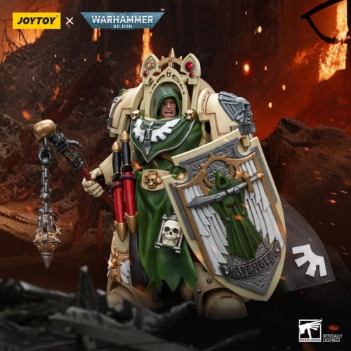 【In Stock】Joytoy Warhammer 40K JT9190 1/18 Dark Angels Deathwing Knight Master with Flail of the Unforgiven