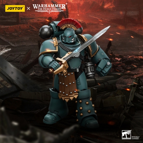 【Pre-order】Joytoy Warhammer 40K JT9572  Warhammer"The Horus Heresy" Sons of Horus MKIV Tactical Squad Legionary with Power Fist
