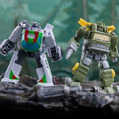 【Sold Out】Dr.Wu DW-E30 Iron Jack Wheeljack & DW-E24M FireFighters Inferno Shattered Glass Verison