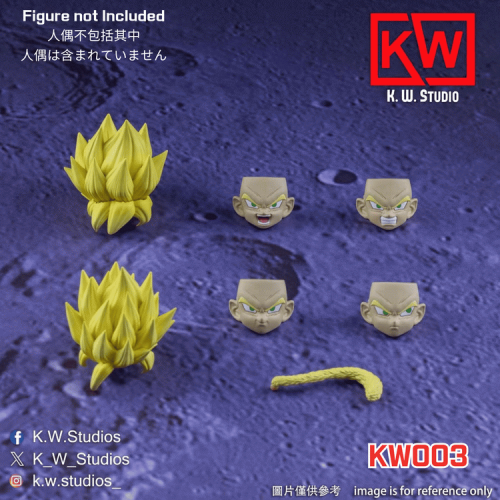 【Pre-order】KW Studio KW003 SHF Super Saiyan 1 & 2 Goku Accessories Pack