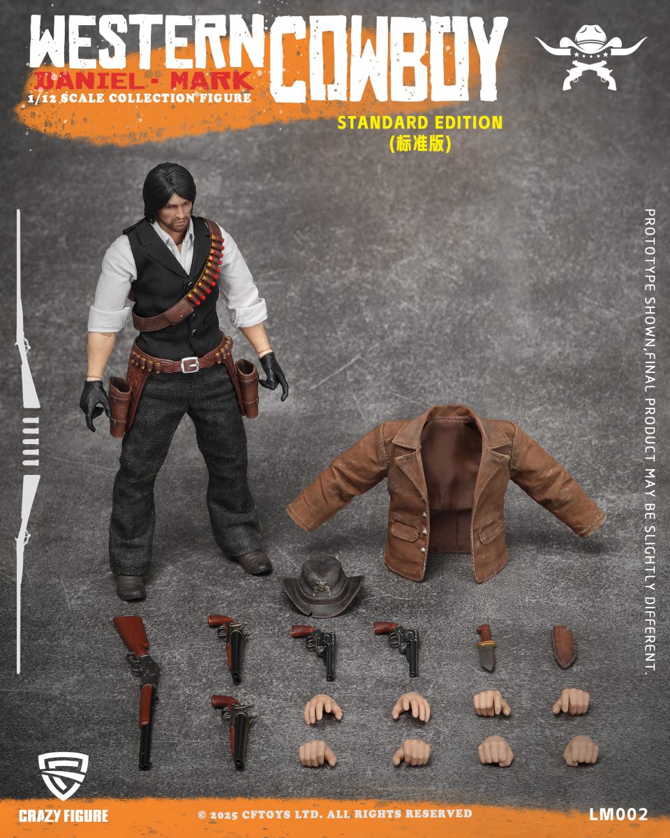 CFTOYS CRAZY FIGURE 1/12 The Western Cowboy Daniel Mark- Bombusbee
