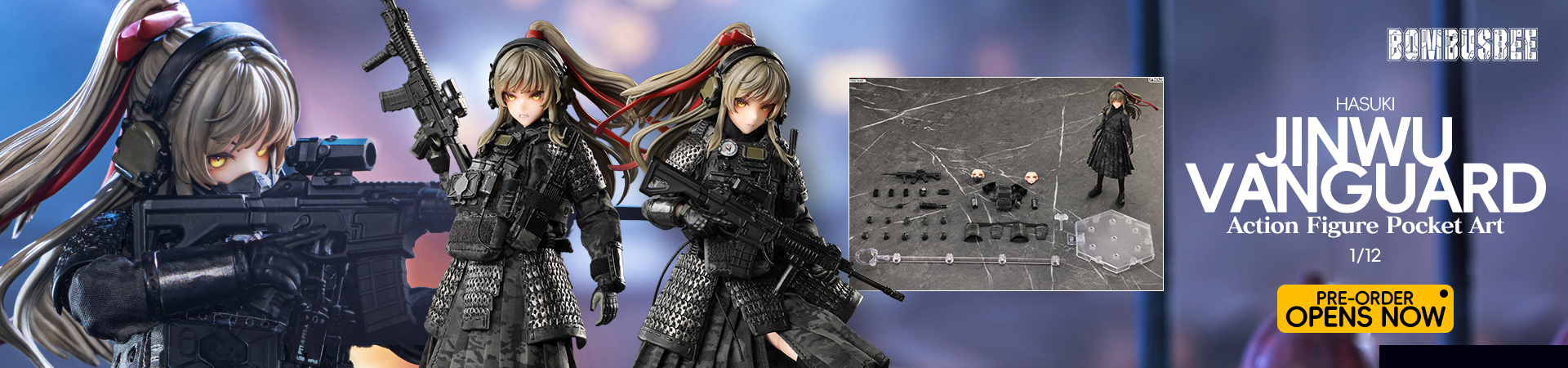 HASUKI 1/12 Pocket Art Jinwu Vanguard Action Figure PA014