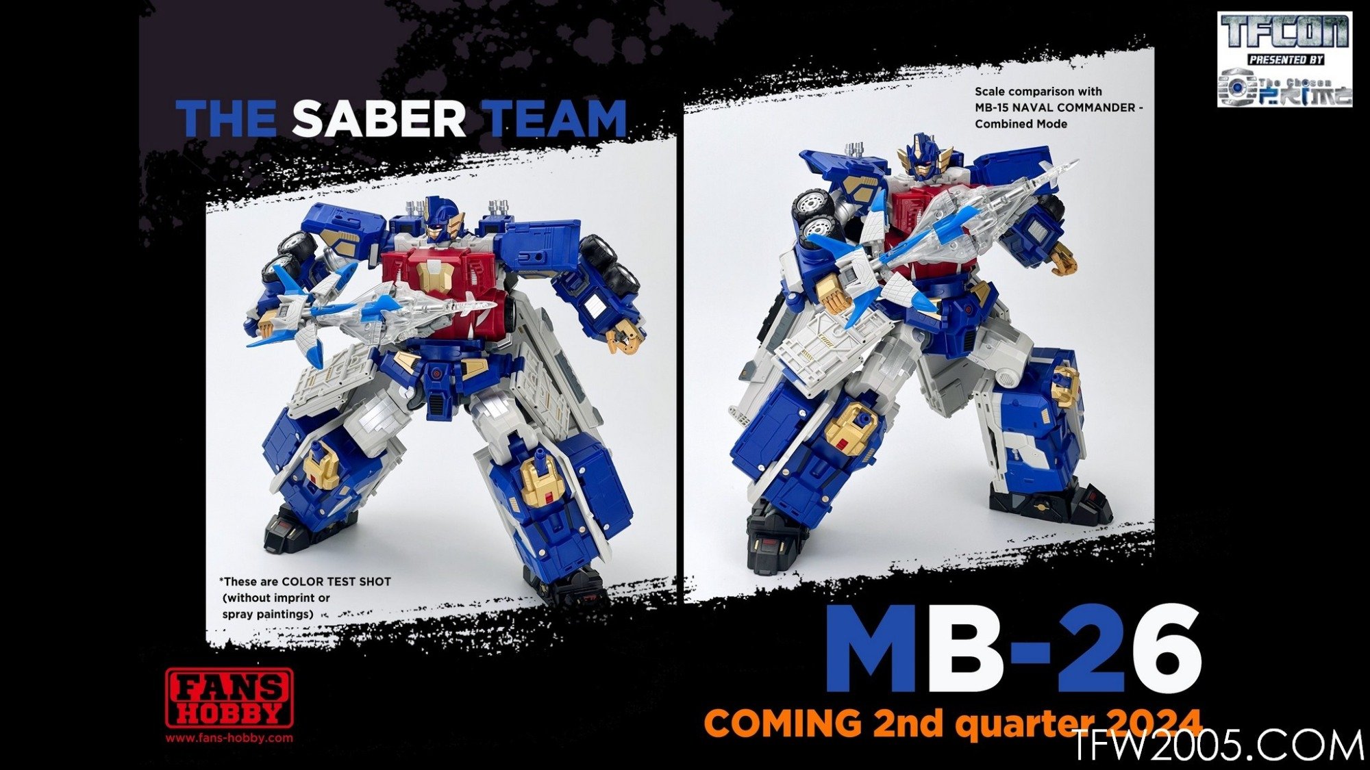 Fans Hobby Master Builder MB-26 The Saber Team – Transformers Action Figure Set
